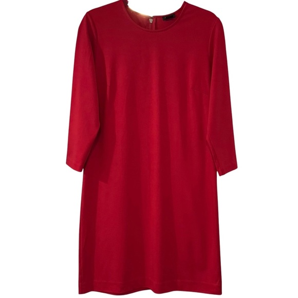 Ann Taylor Dresses & Skirts - ANN TAYLOR Red Long Sleeve Shift Dress